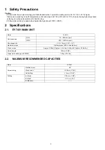 Preview for 2 page of Panasonic EY7451 Service Manual