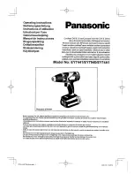 Panasonic EY74A1 Operating Instructions Manual preview