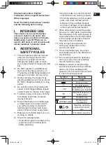 Предварительный просмотр 9 страницы Panasonic EY74A2X57 Operating Instructions Manual