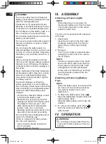 Предварительный просмотр 10 страницы Panasonic EY74A2X57 Operating Instructions Manual