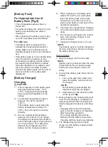 Preview for 15 page of Panasonic EY74A2X57 Operating Instructions Manual