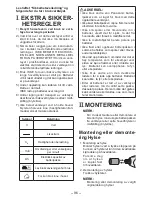 Предварительный просмотр 96 страницы Panasonic EY7541 - CORDLESS IMPACT WRENCH Operating Instructions Manual