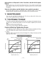 Предварительный просмотр 13 страницы Panasonic EY7542 - CORDLESS IMPACT WRENCH Operating Instructions Manual