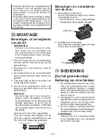 Предварительный просмотр 57 страницы Panasonic EY7542 - CORDLESS IMPACT WRENCH Operating Instructions Manual