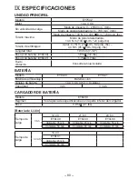 Предварительный просмотр 80 страницы Panasonic EY7542 - CORDLESS IMPACT WRENCH Operating Instructions Manual