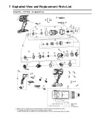 Предварительный просмотр 14 страницы Panasonic EY7542 - CORDLESS IMPACT WRENCH Service Manual