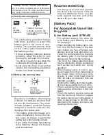 Предварительный просмотр 10 страницы Panasonic EY7542LN2L Operating Instructions Manual