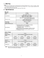 Предварительный просмотр 2 страницы Panasonic EY7549 Service Manual