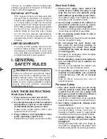 Preview for 5 page of Panasonic EY75A4 Operating Instructions Manual