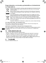 Предварительный просмотр 76 страницы Panasonic EY75A7X57 Operating Instructions Manual