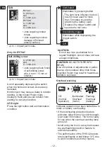 Предварительный просмотр 12 страницы Panasonic EY75A8 Operating Instructions Manual