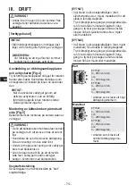 Предварительный просмотр 74 страницы Panasonic EY75A8 Operating Instructions Manual