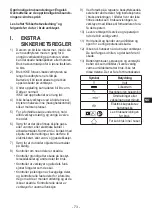 Preview for 73 page of Panasonic EY76A1 Operating Instructions Manual