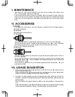 Preview for 19 page of Panasonic EY7840 Operating Instructions Manual