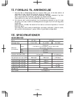 Preview for 104 page of Panasonic EY7840 Operating Instructions Manual