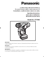 Panasonic EY7840X Operating Instructions Manual предпросмотр