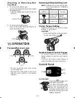 Предварительный просмотр 9 страницы Panasonic EY7840X Operating Instructions Manual