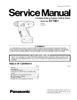 Предварительный просмотр 1 страницы Panasonic EY78A1 Service Manual