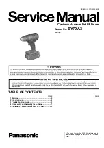 Предварительный просмотр 1 страницы Panasonic EY79A3 Service Manual