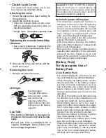 Предварительный просмотр 11 страницы Panasonic EYFEA1N2S Operating Instructions Manual