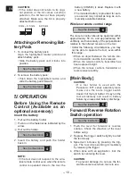 Preview for 10 page of Panasonic EYFGA1A Operating Instructions Manual