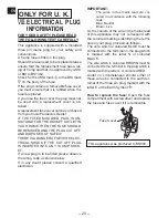 Preview for 20 page of Panasonic EYFGA1A Operating Instructions Manual