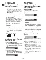 Preview for 22 page of Panasonic EYFGA1A Operating Instructions Manual