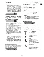 Preview for 23 page of Panasonic EYFGA1A Operating Instructions Manual