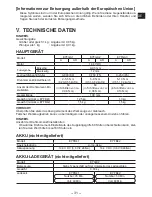 Preview for 31 page of Panasonic EYFGA1A Operating Instructions Manual