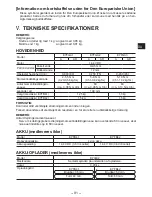 Preview for 91 page of Panasonic EYFGA1A Operating Instructions Manual