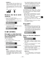 Preview for 105 page of Panasonic EYFGA1A Operating Instructions Manual
