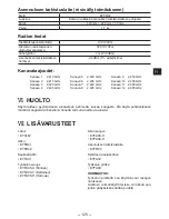 Preview for 125 page of Panasonic EYFGA1A Operating Instructions Manual