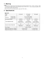 Preview for 2 page of Panasonic EYFGA1AR Service Manual