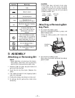 Preview for 6 page of Panasonic EYFGA1N Operating Instructions Manual