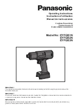 Panasonic EYFGB1N Operating Instructions Manual preview