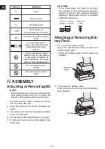Preview for 6 page of Panasonic EYFGB1N Operating Instructions Manual