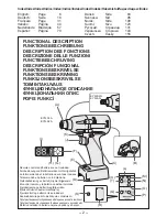 Preview for 2 page of Panasonic EYFLA3J - DRILL - MULTI LANGUAGE Operating Instructions Manual