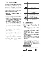 Preview for 6 page of Panasonic EYFLA3J - DRILL - MULTI LANGUAGE Operating Instructions Manual