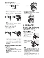 Preview for 7 page of Panasonic EYFLA3J - DRILL - MULTI LANGUAGE Operating Instructions Manual