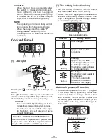 Preview for 9 page of Panasonic EYFLA3J - DRILL - MULTI LANGUAGE Operating Instructions Manual