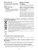 Preview for 14 page of Panasonic EYFLA3J - DRILL - MULTI LANGUAGE Operating Instructions Manual