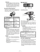 Preview for 21 page of Panasonic EYFLA3J - DRILL - MULTI LANGUAGE Operating Instructions Manual