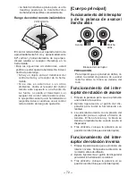 Preview for 72 page of Panasonic EYFLA3J - DRILL - MULTI LANGUAGE Operating Instructions Manual