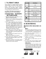 Preview for 108 page of Panasonic EYFLA3J - DRILL - MULTI LANGUAGE Operating Instructions Manual