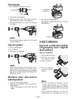 Preview for 109 page of Panasonic EYFLA3J - DRILL - MULTI LANGUAGE Operating Instructions Manual