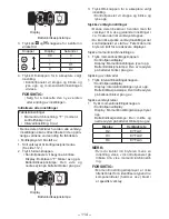 Preview for 114 page of Panasonic EYFLA3J - DRILL - MULTI LANGUAGE Operating Instructions Manual