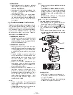 Preview for 124 page of Panasonic EYFLA3J - DRILL - MULTI LANGUAGE Operating Instructions Manual