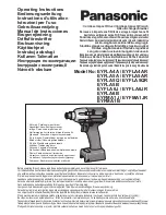 Panasonic EYFLA4A Operating Instructions Manual preview