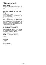 Предварительный просмотр 22 страницы Panasonic EYFLB1A Operating Instructions Manual