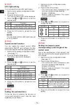 Предварительный просмотр 76 страницы Panasonic EYFLF1XA Operating Instructions Manual